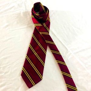 NWOT Silk Burgundy Striped Neck Tie